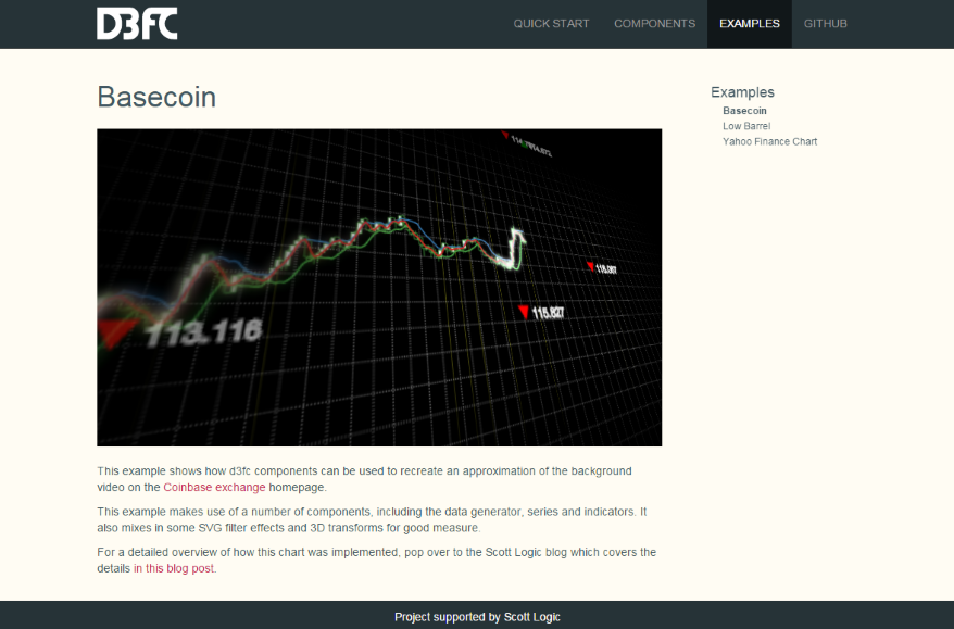 Website example screenshot