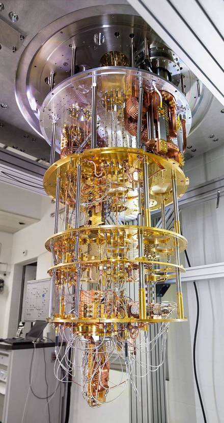 Quantum computer developed by IBM Research in Zurich]
