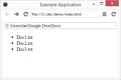 Example application