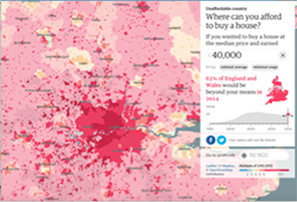 Unaffordable Country: Where can you afford to buy a house?, The Guardian