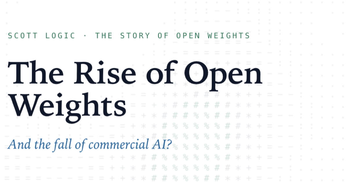 Show HN: The Rise of Open Weights – a long scroll story