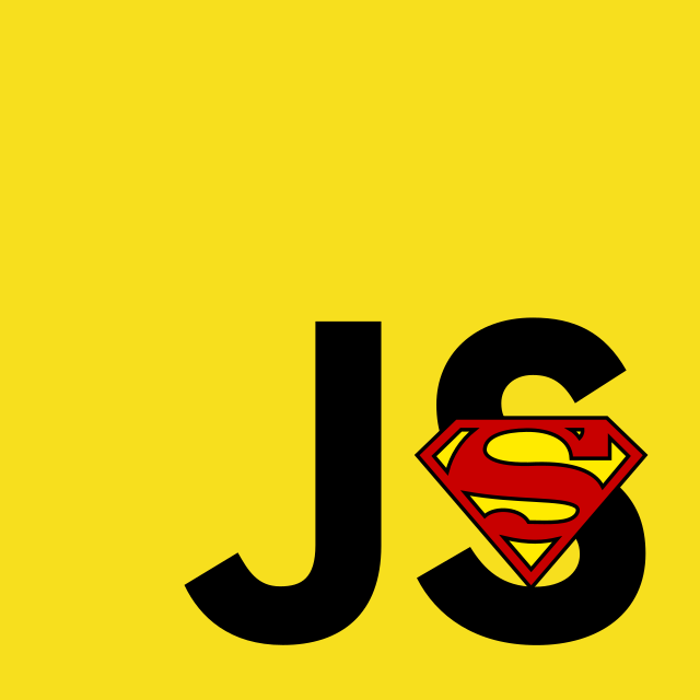 Bad attempt at a JS superhero logo