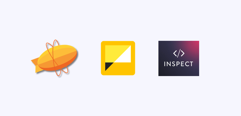 Logos of Zeplin Google Gallery and Invision Inspect