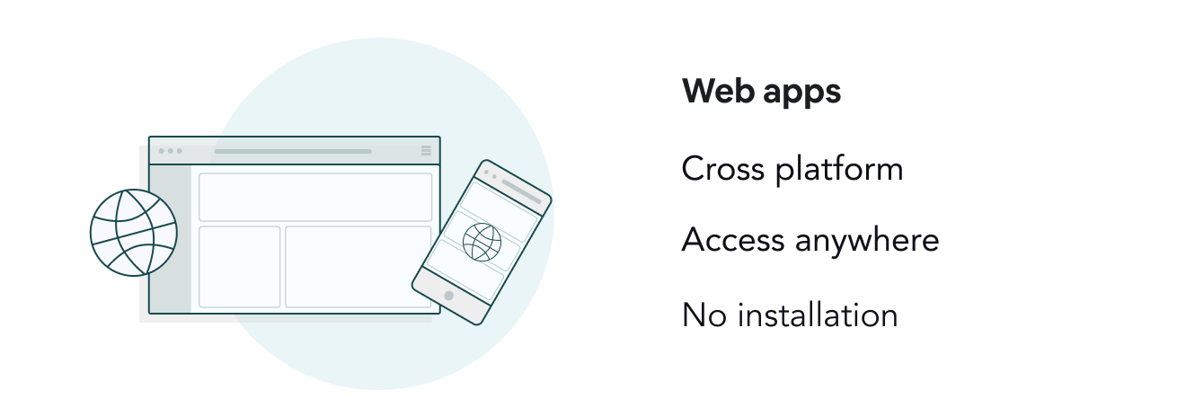 logos web app vs desktop