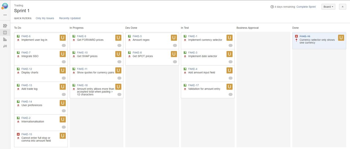 jira task board