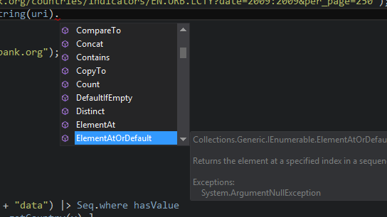 F# intellisense screenshot