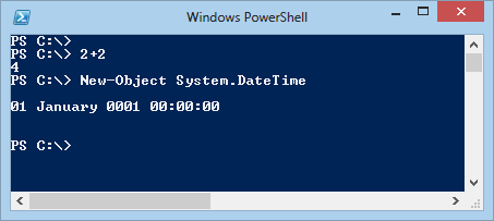 PowerShell console screenshot