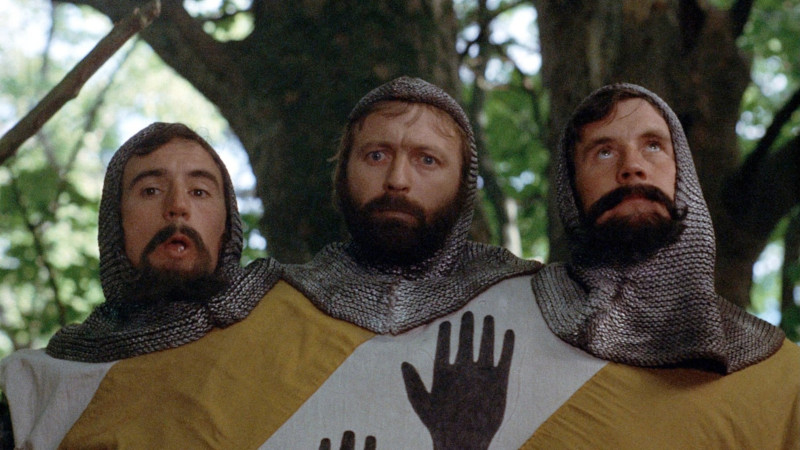 The three-headed giant of Arthurian legend